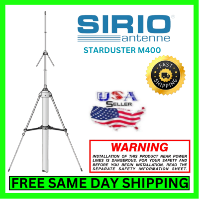 #ad Sirio Starduster M400 Base Station 10 Meter CB Radio Antenna Aluminum 1000W $129.99
