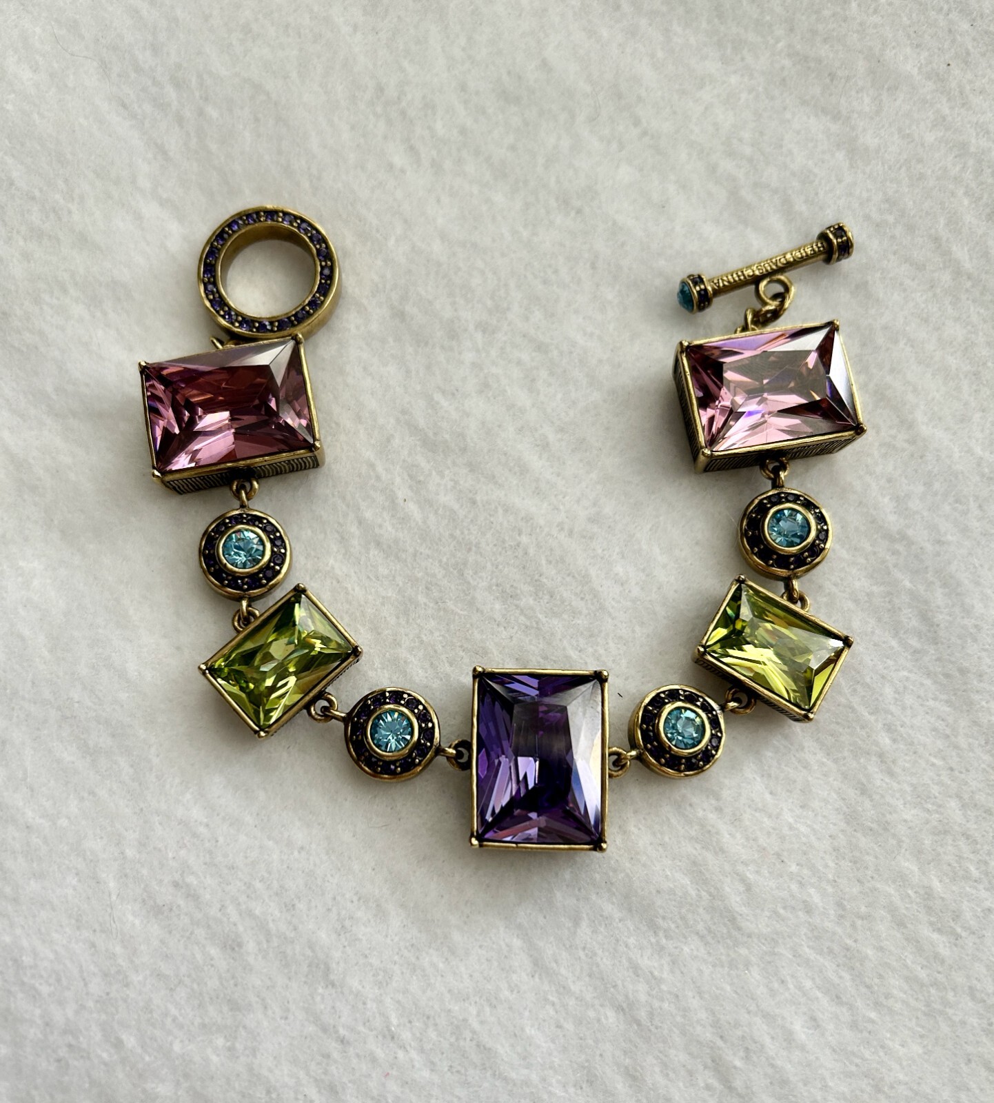 Heidi Daus Multicolored Crystal Statement Bracele… - image 3