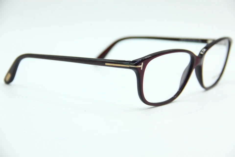 NUEVAS GAFAS TOM FORD TF 5316 072 PÚRPURA AUTÉNTICO RX TF5316 54-14 CON ESTUCHE Foto 3 de 4