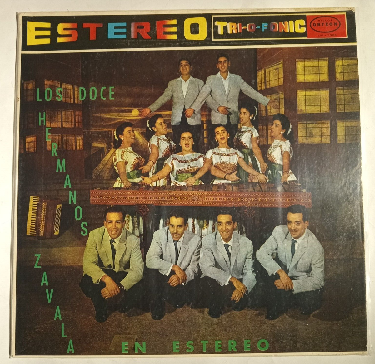 LOS DOCE HERMANOS ZAVALA - RITMOS, VOCES Y MARIMBAS - MEXICAN LP