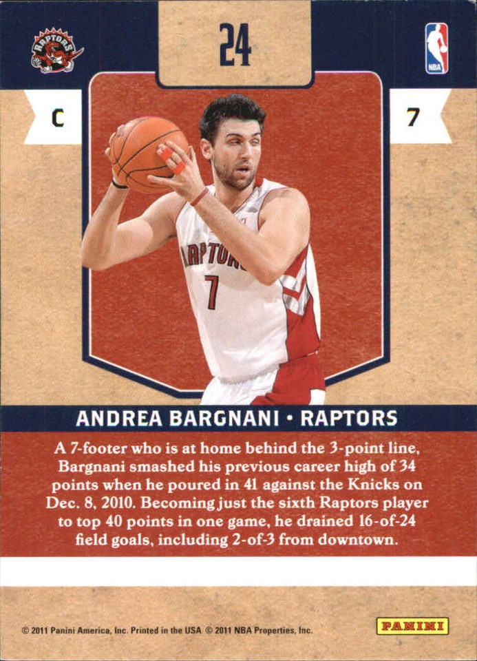 201011 Classics Dress Code Toronto Raptors Basketball Card 24 Andrea