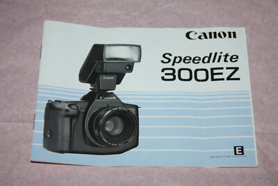 Bedienungsanleitung für den Blitz Canon Speedlite 300EZ in ENGLISCH
