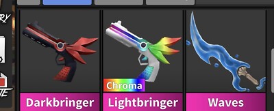Not Playing Mm2 selling these weapons take all for 40 bucks 