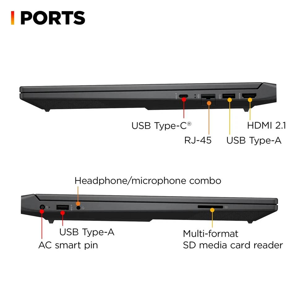 🔥 HP Victus 15.6" AMD Ryzen5/8GB/512GB/Radeon RX6550M Gaming Laptop 15-fb2063dx - Image 4 of 4