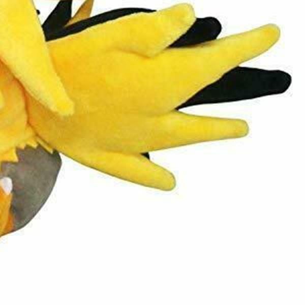 Zapdos Pelúcia Pokémon Licenciada Elétrico Lendário 27cm