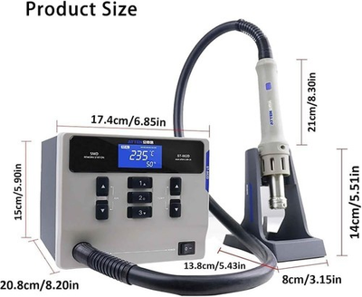 #ad ATTEN ST 862D Lead free Hot Air Gun Soldering Station Intelligent Display $180.00