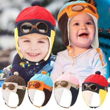 Pilot Cap Adorable Boys Warm Winter Hats Girls Soft Earflap Hat Beanies Cap Gift