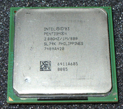 INTEL PENTIUM 4  2.8 GHz SL79K PROCESSOR, 800 MHz BUS,  SOCKET 478, US SELLER
