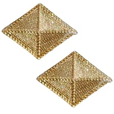 Finance Corps Branch Insignia Army Collar Devices Pins Set, 15/16" x 3/4"