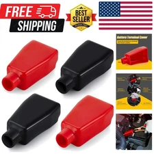 4 Pieces Battery Terminal Covers Battery Terminal Insulating Protector Positi...