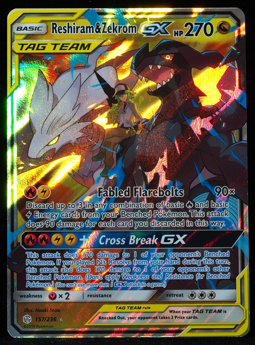 Reshiram & Zekrom Tag Team GX Mint Pokemon Card | eBay