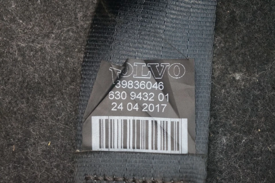 Retractor de cinturón de seguridad exterior trasero derecho o derecho 39836046 OEM Volvo S90 V90 2017-21 Foto 3 de 3