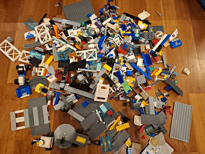 Lego City Bundle Set Mixed Airport Moon Bank Helicopter