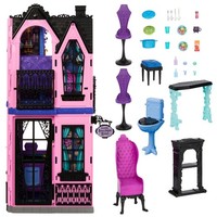 Monster High JBF16 - Boo-Tique Hotel - Puppenhaus Mit MöBeln, Puppe, Buh-Tique