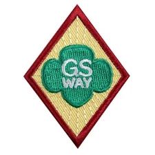 NEW Girl Scouts Cadette Girl Scout Way Badge Patch Iron-On