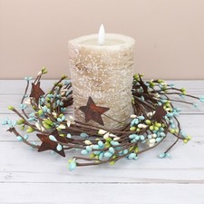 Pip Berry Candle Ring Rusty Tin Stars Seabree...