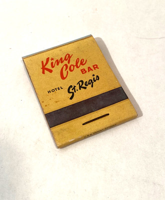 Very Vintage Old King Cole Bar @ The St.Regis Matchbook