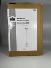 Mini Pendent Brushed Nickel Finish Frosted Gl...