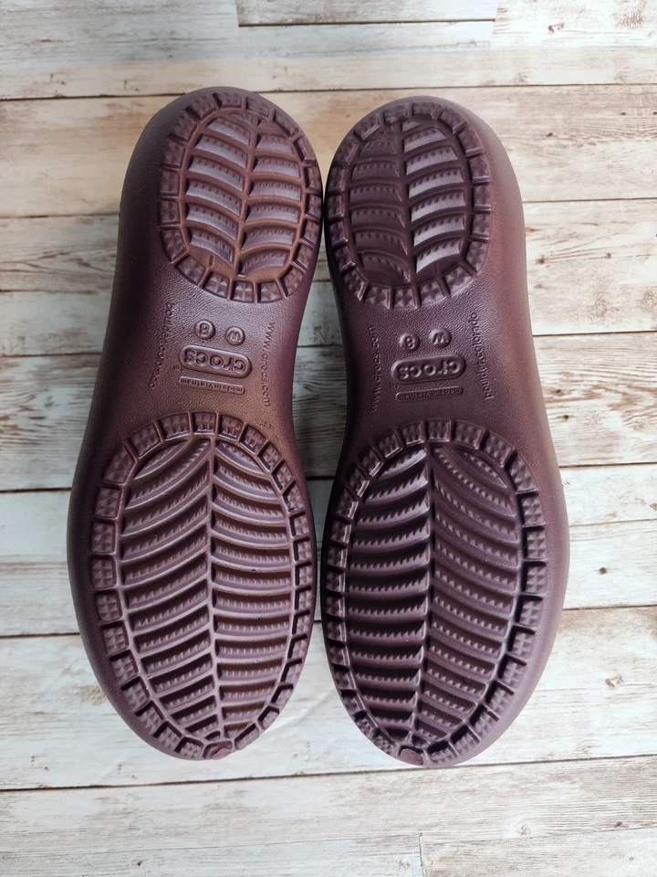 Crocs Kadee женщин плоскостях балет повседневное платье туфли размер 8 темно-бордовый, фиолетовый, сливы - Изображение 4 из 4