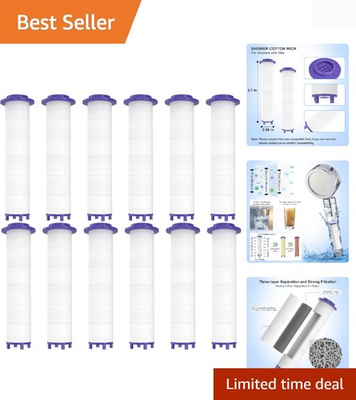 #ad 12 Pieces Hydro Jet Shower Head Filter High Pressure Handheld Vortex Turbo F... $13.99
