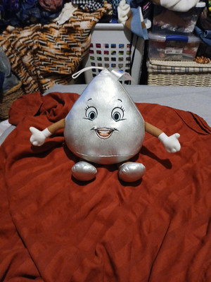 Hershey Park Kiss Candies Silver Chocolate World 10  Plush Stuffed Authentic