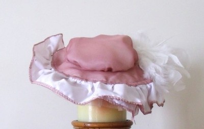Doll Hat for Large Doll with Feather
