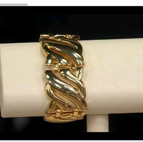 Bellezza Jewelry Collection goldtone Bracelet  7"  New Free Shipping image 2