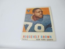 Vintage 1959 Topps Roosevelt Brown New York Giants 