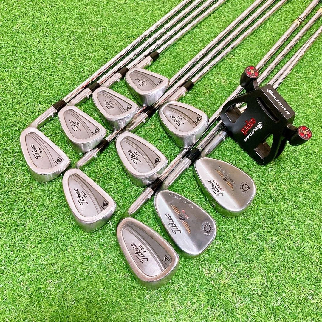 Titleist Driver 8pc Irons X100 VOKEY Wedges TSURUYA FW Putter Set 14pc EN75