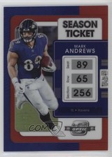 2021 Panini Contenders Optic Season Ticket Red Prizm /175 Mark Andrews #51 12bz