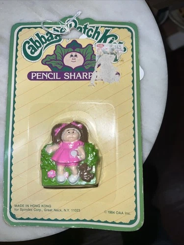 VINTAGE 1984 PANOSH PLACE CABBAGE PATCH KIDS GIRL PENCIL SHARPENER NEW TOY NOS