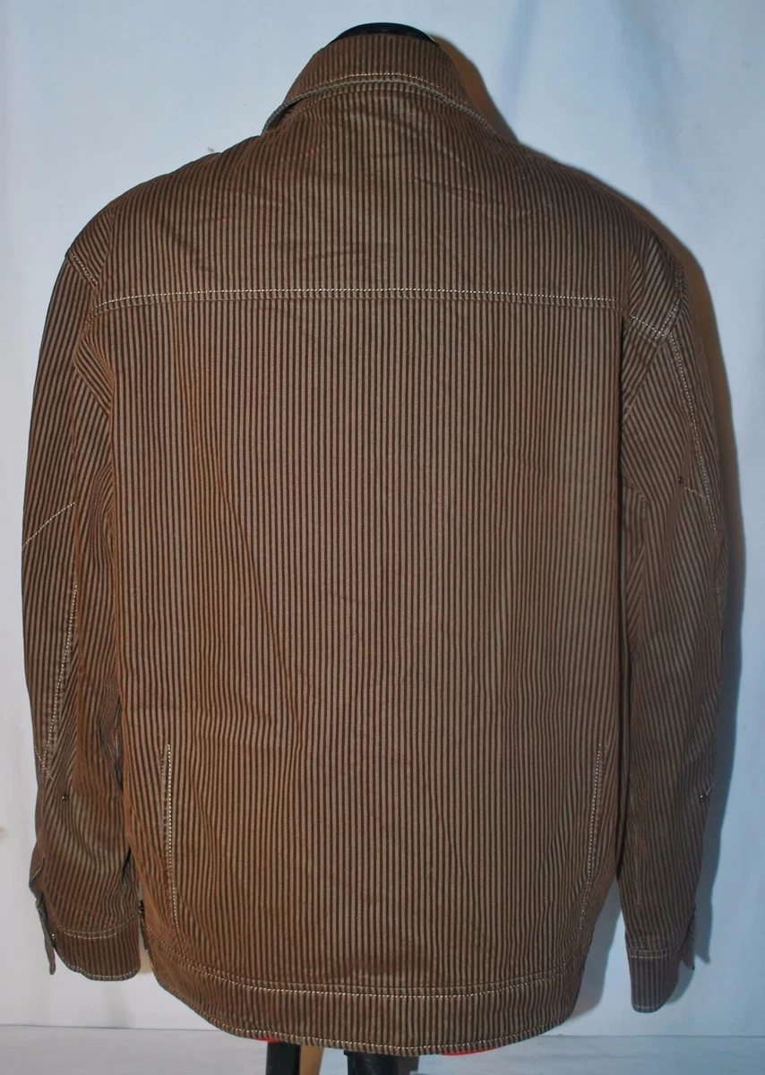 K BOXING Men s Brown Button Down Regular Fit Casual Jacket Size