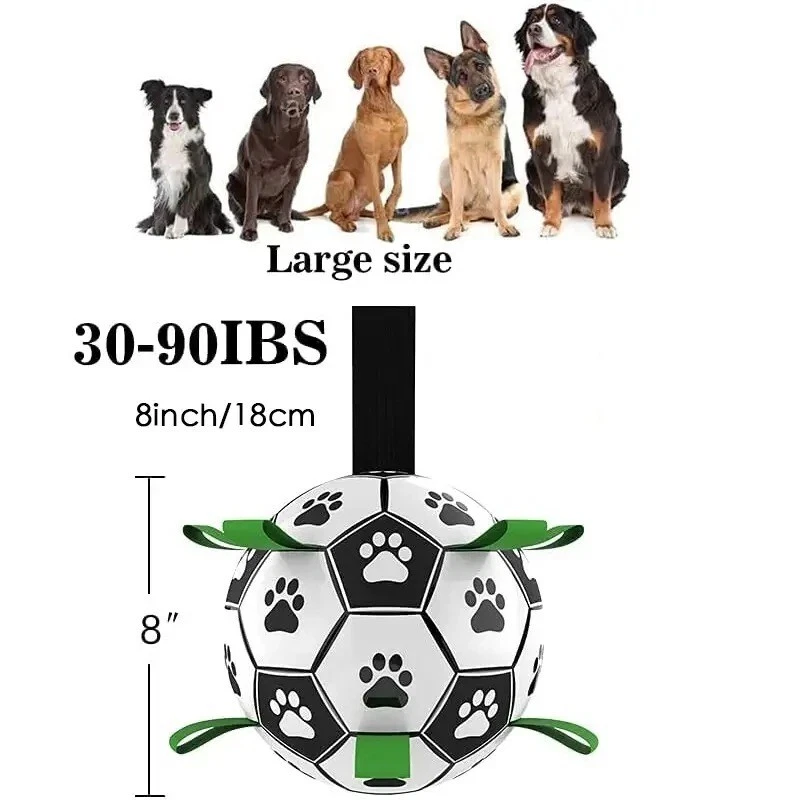 Pelota interactiva para perros Juguetes Pelota de fútbol para perros Juguete Pelota de rebote para perro Pelota de salto Foto 4 de 4