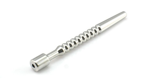 Spina per pene 4,3" 304 dilatatore dal suono in acciaio inox spina elasticizzata cava - Foto 2 di 4