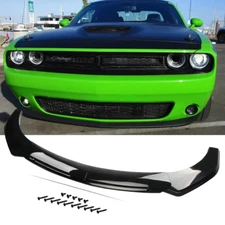 For Dodge Challenger SRT SXT Glossy Black Front Bumper Lip Spoiler/ Splitter/