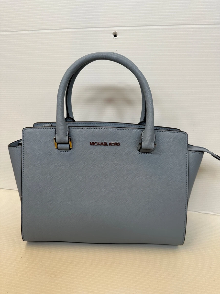 Michael kors pale blue purse cheap