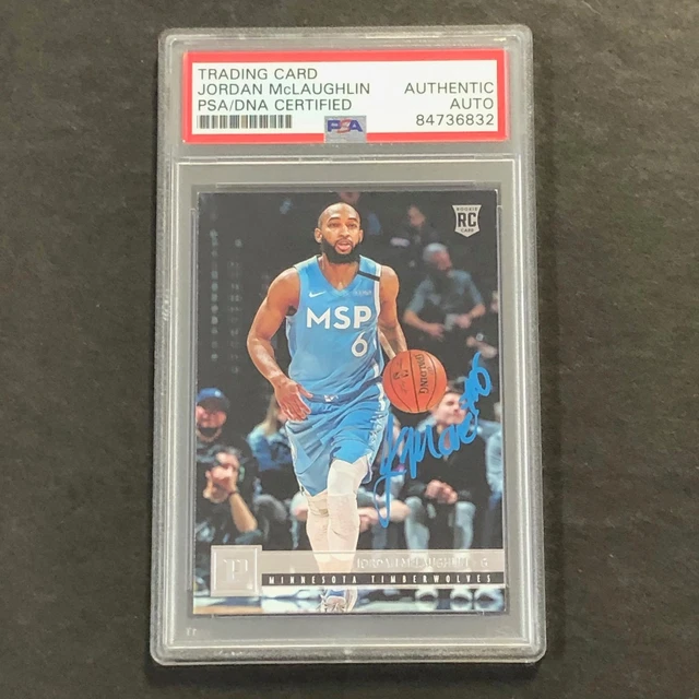 2019-20 Panini Chronicles #130 Jordan McLaughlin Signed Card AUTO PSA/DNA Slabbe
