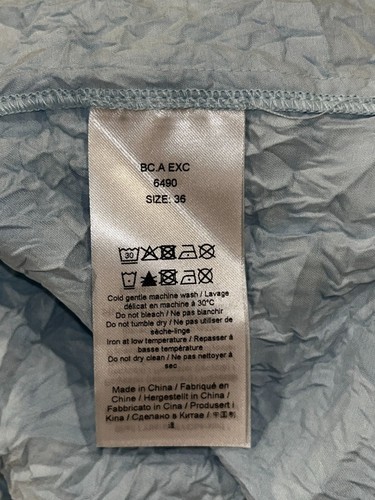 Neu mit Etikett Ganni blau Puffärmel Ganni gekräuselte Satin Midikleid Damengröße 36/4 - Bild 12 von 13