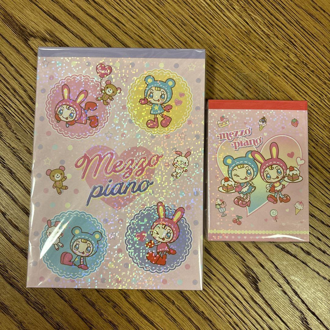 Mezzo piano Stationery 6-piece set Memopad Stickers Pen