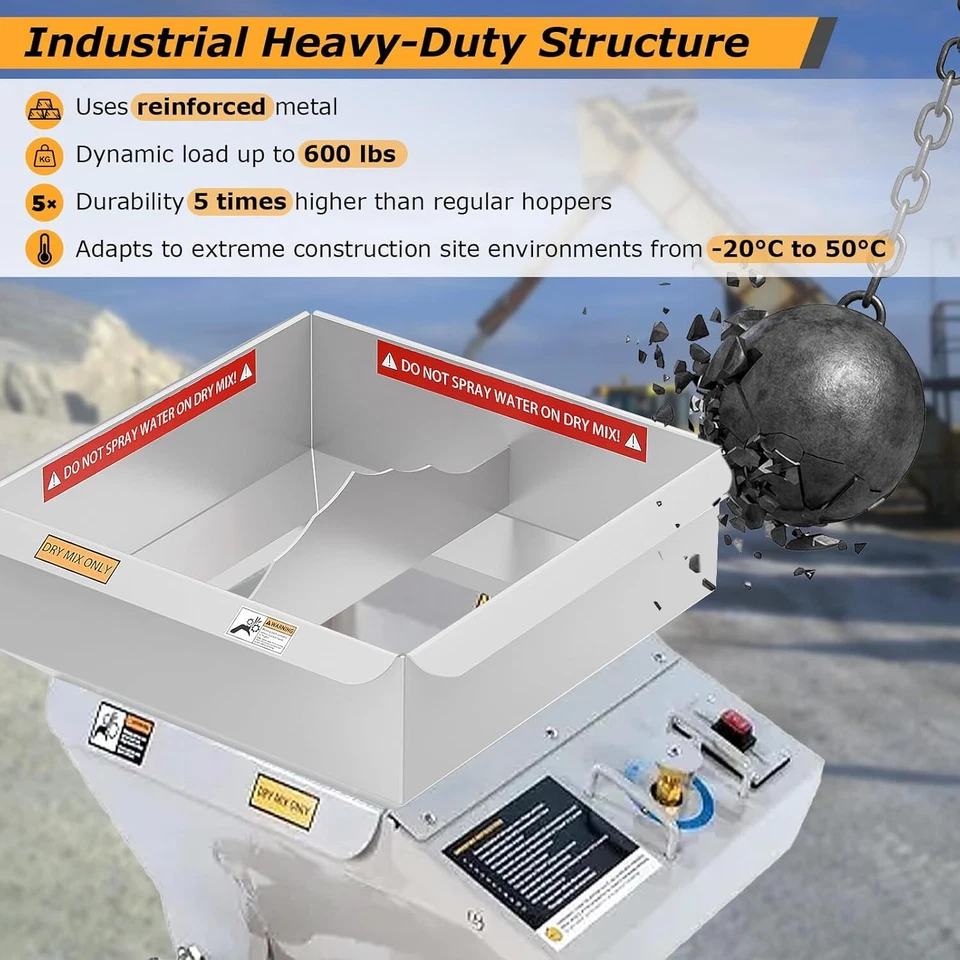 Extensión de tolva MMAC-0123, compatible con mezclador de barro MMXR-3221 - Imagen 3 de 4