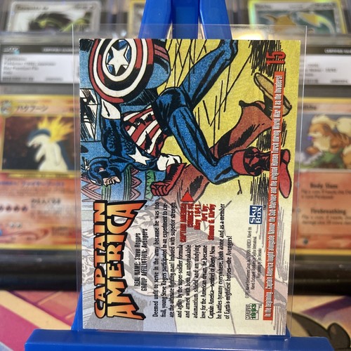 1993 Marvel Masterpieces Captain America #15 - Picture 2 of 10