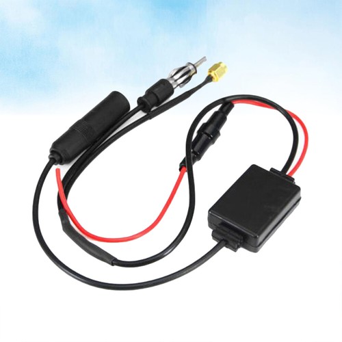 FM Car Antenna Amplifier Signal Amplifier Antenna Receive Gain Device(Black) - 第 2/11 張圖片