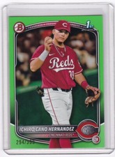 Ichiro Cano Hernandez /399 GREEN 2025 Bowman #BP-18 Reds