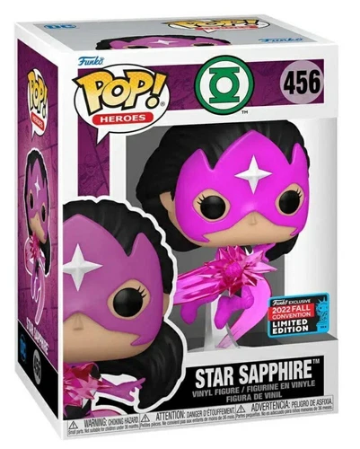 Funko DC Star Sapphire NYCC Shared Sticker Exclusive In Hand with Protector.