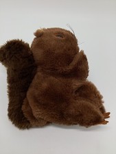 Dakin Squirrel Full Body Hand Puppet Brown Plush Stuffed Animal 10" 1980 Korea