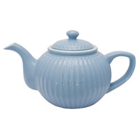Greengate Teekanne Alice Blau Kanne 1 Liter Everyday Geschirr Teapot Sky Blue