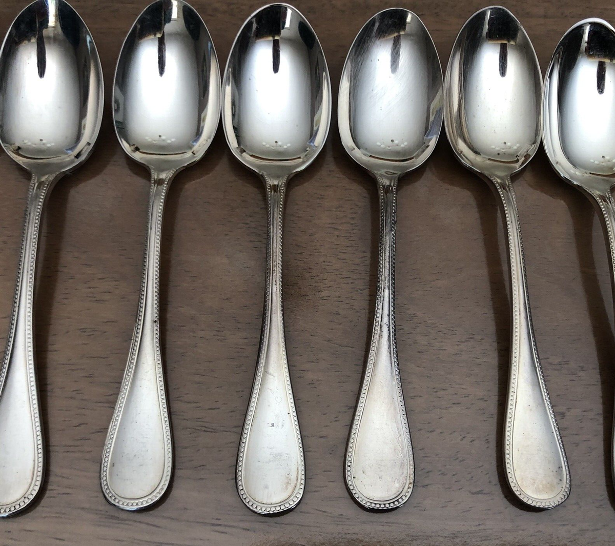 12 Cuillères à Moka Métal Argenté Orfèvre Christofle Modèle