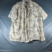Eddie Bauer Mens Shirt Size XXL Button Down Cotton Patterned