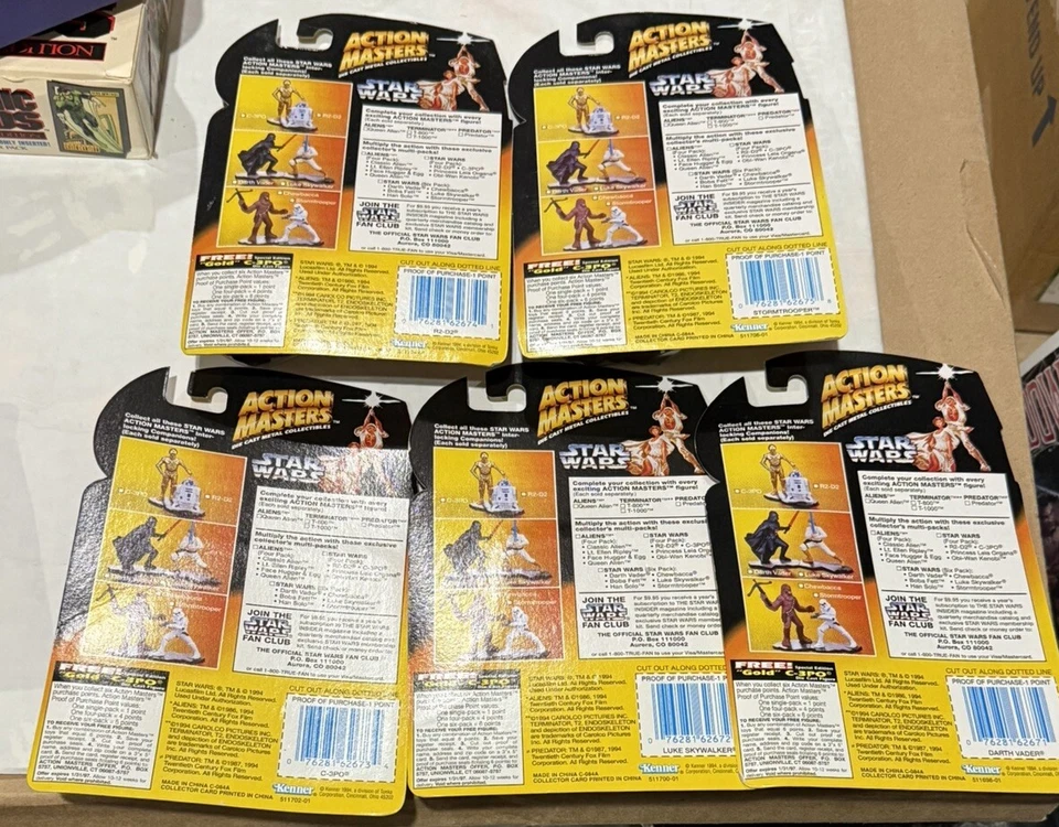 Die Cast Metal Collectible | Star Wars:  Luke, Darth Vader, R2-D2,C-3PO, Trooper - Image 3 of 3