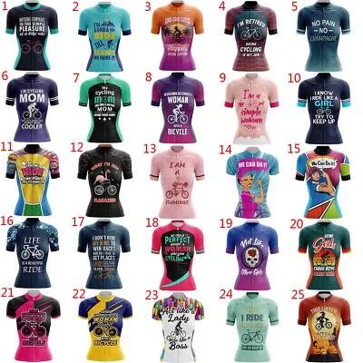 Fahrradtrikot Damen Kurzarm Rennrad Trikot Funny Cycling Jersey Radshirt Lustig - Bild 1 von 2